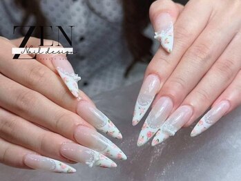 ゼン ネイル デザイン 池袋(ZEN NAIL DESIGN)/長さだしやり放題×つけ放題