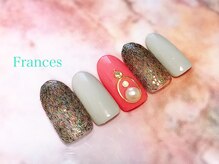 フランセス(Frances)/人気のブローチネイル