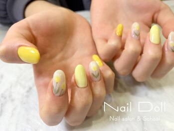 ネイルドール(Nail Doll)/春チューリップネイル