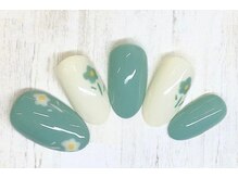 アルセア 上野御徒町店(Alcea)/フラワーネイル　手描きネイル