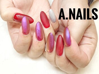 エーネイルズ 心斎橋(A.nails)/マットミラー