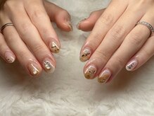 ミミネイル 野芥店(Mimi Nail)/シェル×ニュアンス