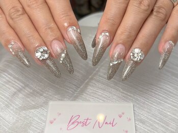 Best Nail 銀座店【ワンホンネイル・スカルプ・パラジェル・上品ジェルネイル】/長さ出しデザインネイル