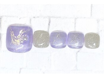 アルセア 上野御徒町店(Alcea)/春ネイル ニュアンス オーロラ