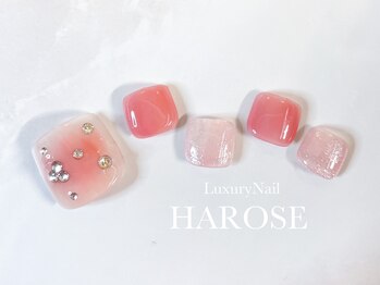 ラグジュアリーネイル ハローズ(HAROSE)/フットジェルマンスリーコース