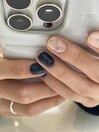navy × ribbon