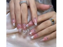 マルチューネイル 池袋(MARUCHU NAIL)/ チークマグネットフレンチ 