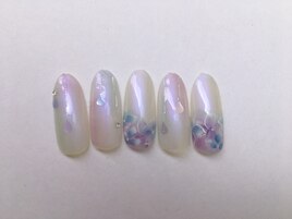 紫陽花ネイル