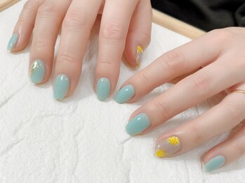08ネイル(08 nail&school)/ミモザネイル☆