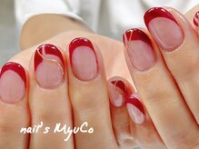ネイルズミューコ(nail's MyuCo)/秋のフレンチネイル