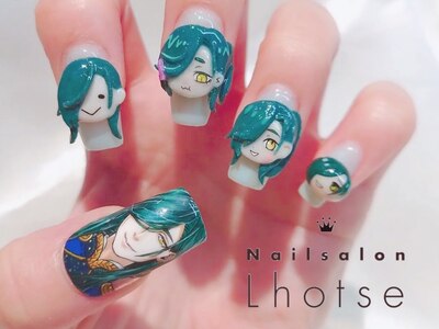 痛ネイルや3Dネイルも案内可能◎公式LINE (@lhotse.nail)から♪