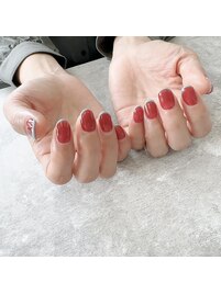 ボルドー×ターコイズ