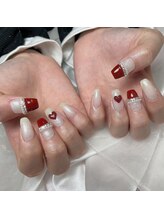 リシアネイル 高崎緑町店(Recia Nail)/ハートネイル/フレンチネイル