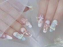 ネイルズバー 新宿店(Nails Bar)/パステルリボンネイル 