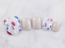 ネイルプラザ 河原町OPA店(NAIL PLAZA)/華やかフットネイル☆