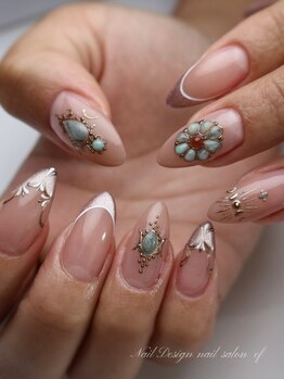 エフネイル(ef nail)の写真/【パラジェルあり★プロデュースデザイン7950円～】繊細なアートもお任せください！あなたの理想の指先へ♪