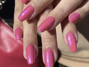 ナティーク ネイル 三島(Natique)/ピンクオーロラネイル