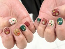 ディーネイル 池袋(D-nail)/【森】クリスマス アート