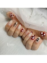 アゲート(Agate)/バレンタインネイル