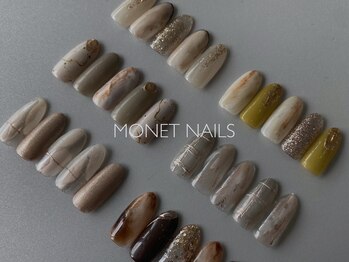 モネネイルズ(MONET NAILS)の写真/定額ネイルでお得に可愛さUP！季節に合わせた定額デザインは毎月更新★お財布に優しいのも人気の秘訣♪