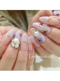 ＊フレンチ×写ネイル＊