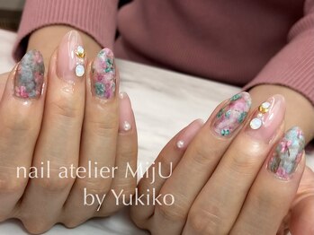 ネイル アトリエ ミジュ(nail atelier MijU)/ニュアンスフラワーアート