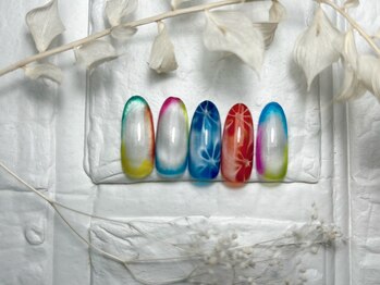 ブリスフルハピネス(Blissful happiness)/定額ネイル(design)夏ver.