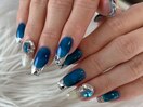 Marine Blue x Silver