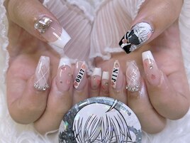 ガーリーネイル 痛ネイル