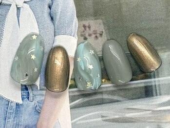 流れ星ネイルカラー