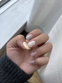 ザ コモン ネイル恵比寿(the common nail)/お花 ニュアンス レース