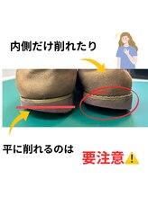 ナカザワ(NAKAZAWA)/正しい靴の踵の削れ方・3