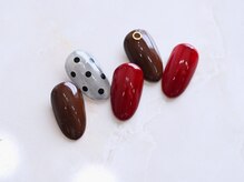 ドット☆シースルー☆ボルドー