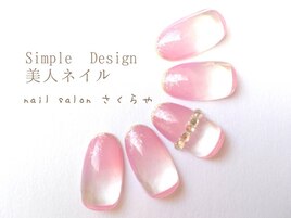 指輪アートの綺麗目デザイン☆