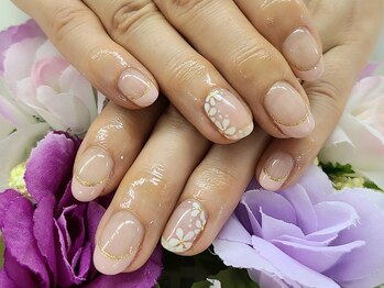ディーネイル 四条烏丸(D-nail)/【山川】フラワーフレンチ