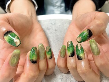ティーエス ネイル ガーデン(T.S Nail Garden)/緑ニュアンス