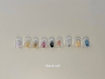 シェリーネイル 恵比寿(cherie nail)の写真/【恵比寿駅1分★】完全プライベートネイルサロン★モチが自慢！《シンプルネイルアート》は当店におまかせ!