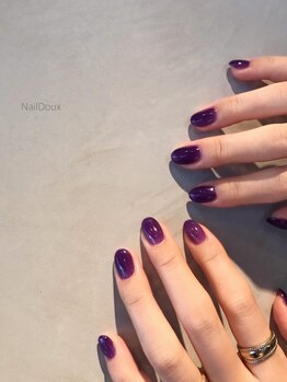 ネイル ドゥ 岡山駅前店(Nail Doux)/シアーパープル