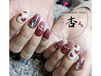 杏 滋賀南草津店/ハートネイル