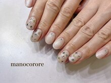 マーノコローレ(mano corore)/宝石ネイル　ホワイトカラー