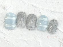 ネイルメゾン 池袋店(NAIL MAISON)/ぷっくりチェック¥8050