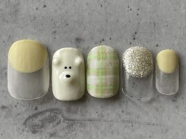 くまさんほっこりネイル
