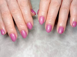 パープルワンカラーネイル