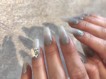 マリーネイルズ 心斎橋店(MARIE NAILS)/新規様/8,800 ブルー 0205d