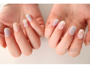 スリー 自由が丘(THREE)/大人気!雪の結晶ネイル☆