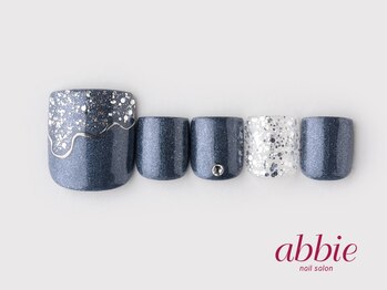 ネイルサロンアビー 北千住店(abbie)/ブルーシルバーフット ¥9790