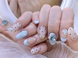 水玉ネイル