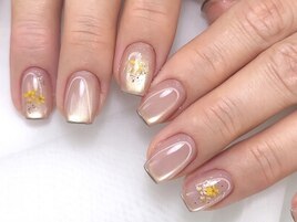 押し花×mag×ゴールド