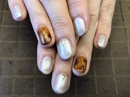 グレージュ×べっ甲