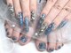 Nail salon Blue iris【ブルーアイリス】長さだし/持ち込み/フィルイン/ワンホンの写真/【足元まで最強に可愛く】ハンドとお揃いや持ち込みも◎イベントや夏の季節に映え♪アート10本が大人気★